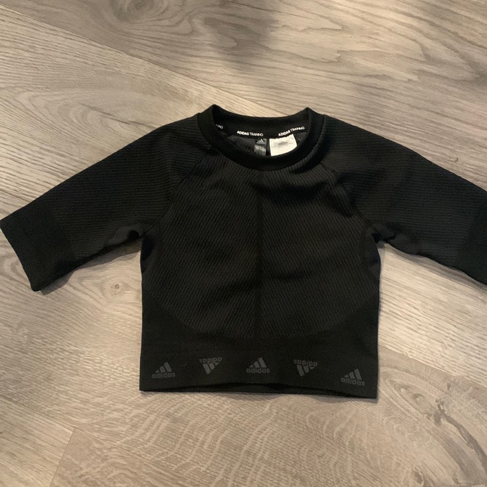Adidas Training Aeroknit crop, black, small